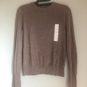 "a new day" brown crew neck sweater
